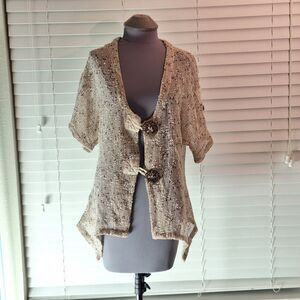 Katie Todd Size S Netted Kimono Style Top